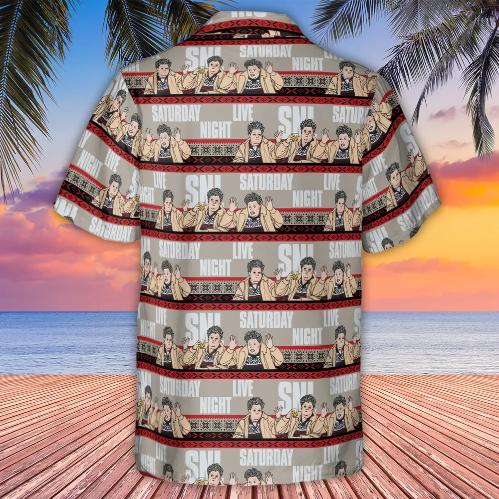 Drunk Uncle on the Holidays SNL Saturday Night Live Hawaiian Shirt - 3