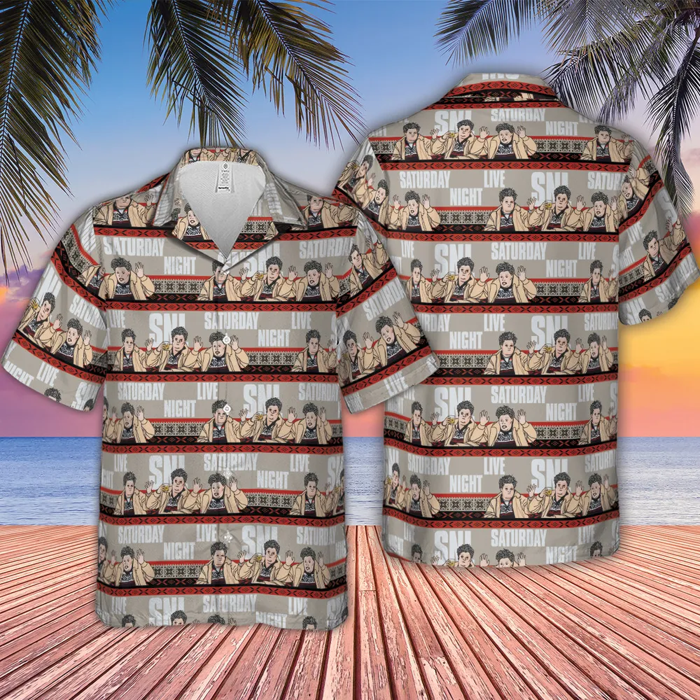 Drunk Uncle on the Holidays SNL Saturday Night Live Hawaiian Shirt - 4