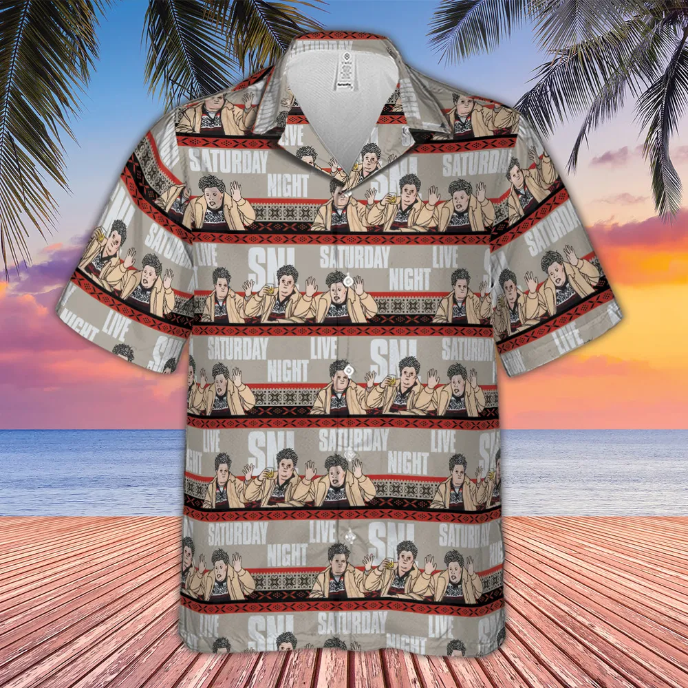 Drunk Uncle on the Holidays SNL Saturday Night Live Hawaiian Shirt - 2