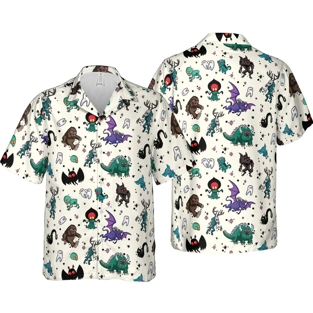 Cryptids of the Americas Cryptozoology Cryptids Monster Hawaiian Shirt - 4