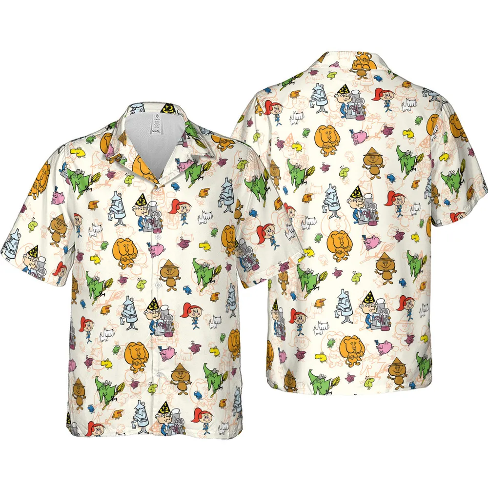 Chibi Tales Of The Wizard Of Oz Hawaiian Shirt - 4