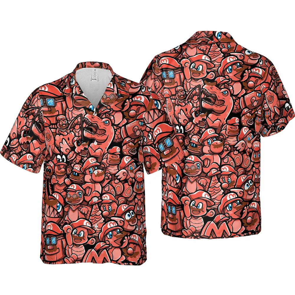 Cappy Party Mario Odyssey Super Mario Hawaiian Shirt - 4