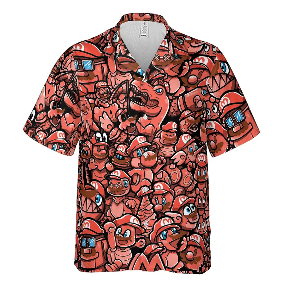 Cappy Party Mario Odyssey Super Mario Hawaiian Shirt - 2