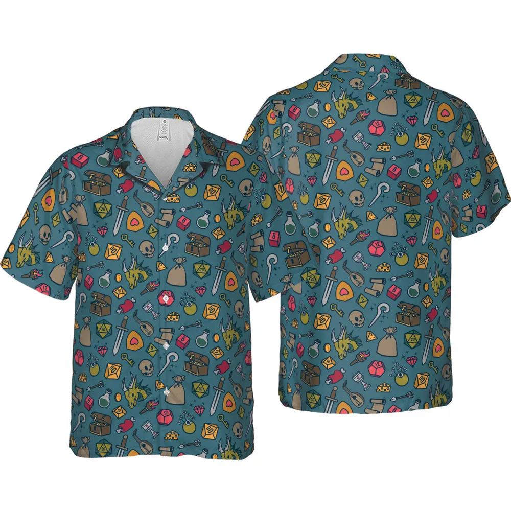Play Your Role DnD Hawaiian Shirt - 4