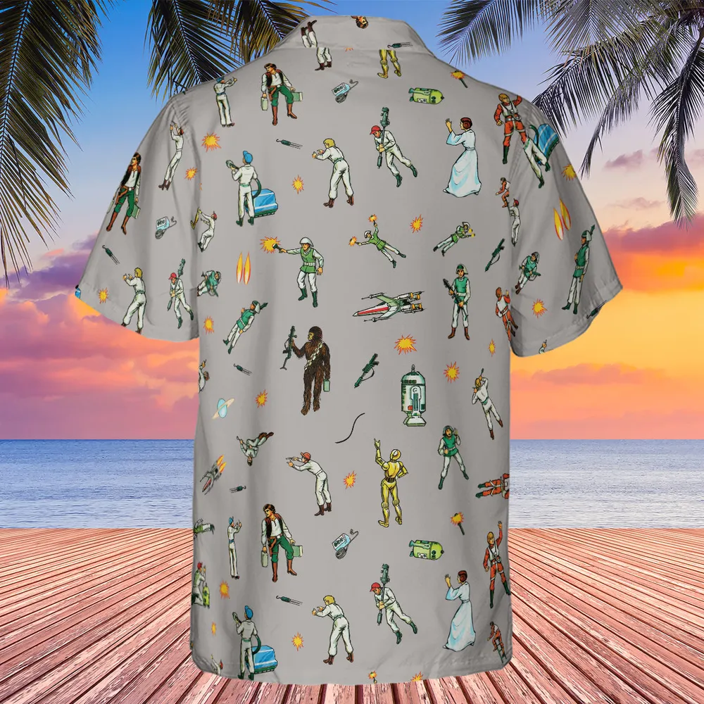 Escape from the Death Star Star Wars Hawaiian Shirt - 3