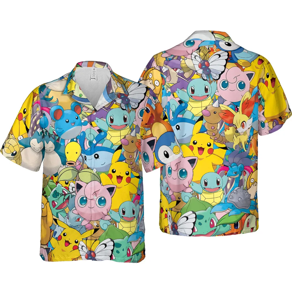 Magical Creatures Pokemon Hawaiian Shirt - 4
