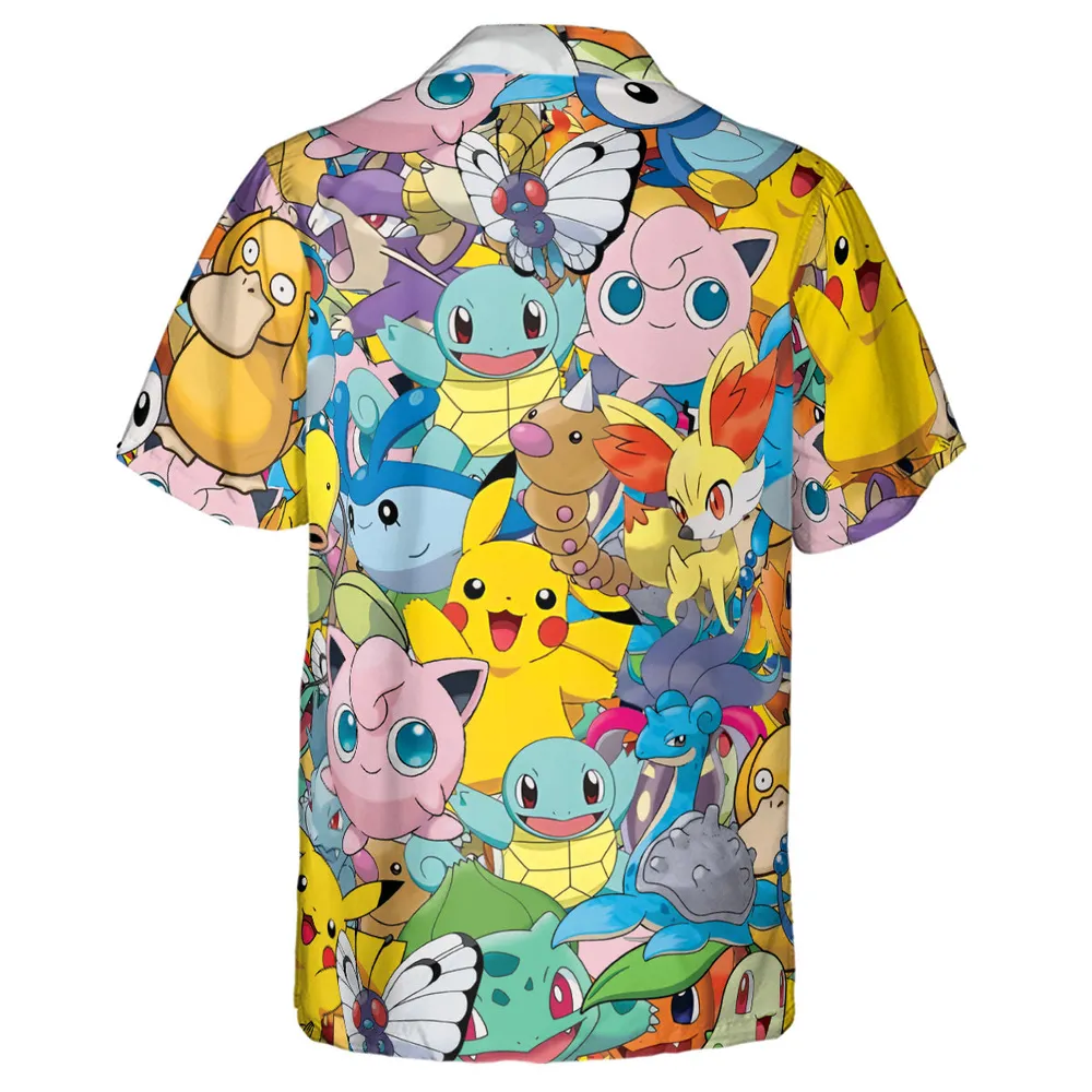 Magical Creatures Pokemon Hawaiian Shirt - 3