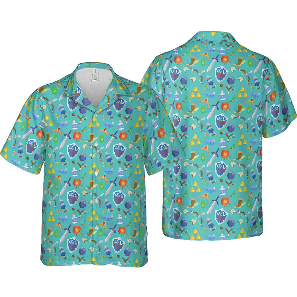 Zelda Korok Hawaiian Shirt - 4