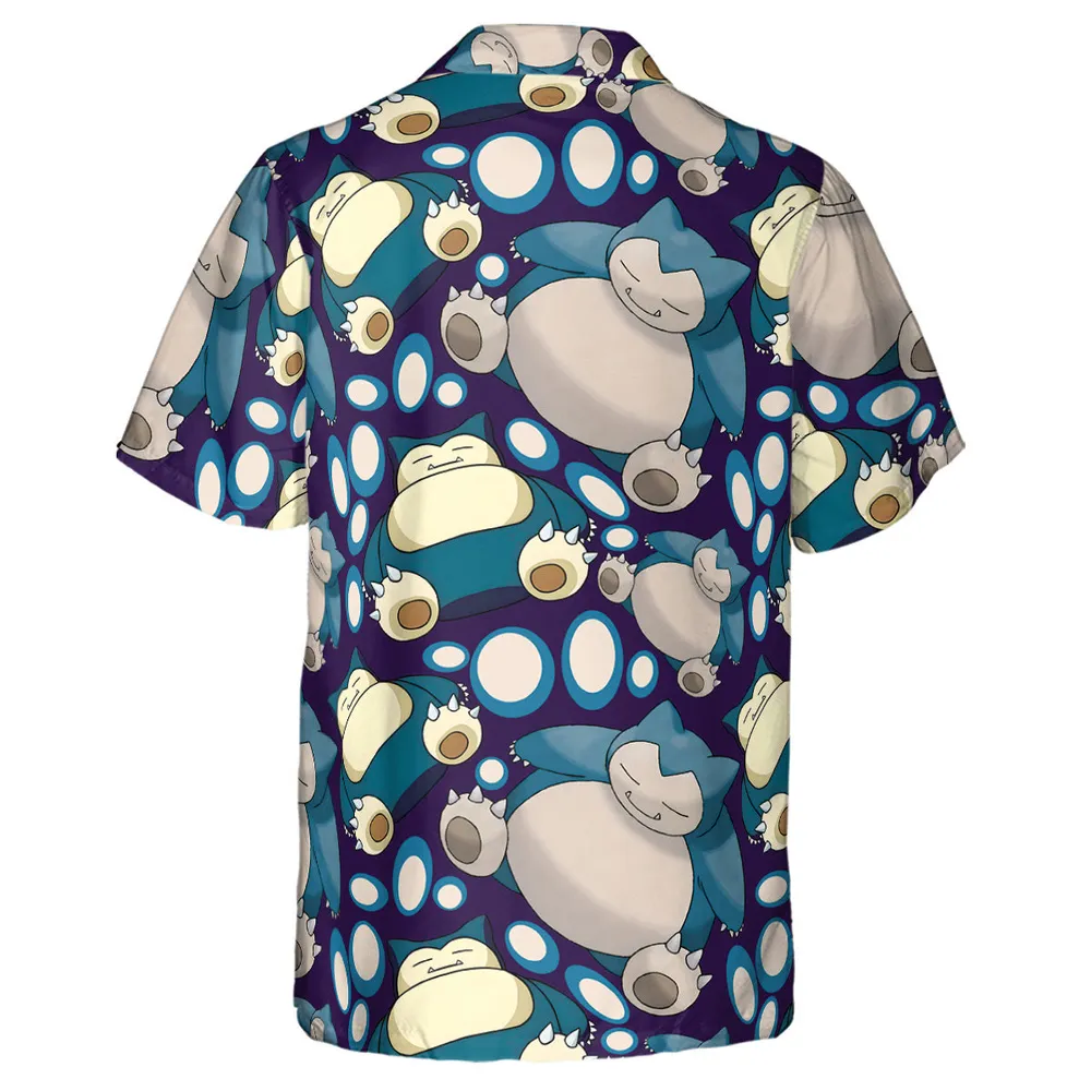 Snorlax Pokemon Hawaiian Shirt - 2