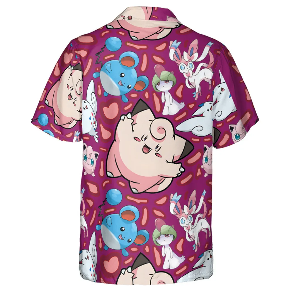 Fairy Type Pokemon Hawaiian Shirt - 3