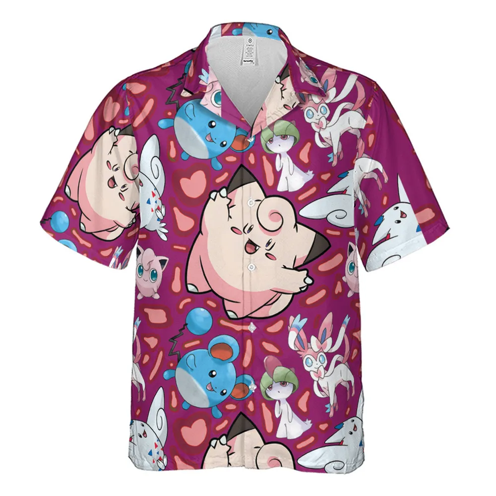Fairy Type Pokemon Hawaiian Shirt - 2