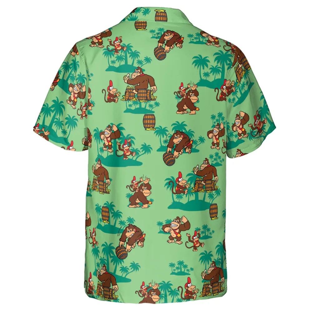 Donkey Kong & Diddy Kong Hawaiian Shirt - 3