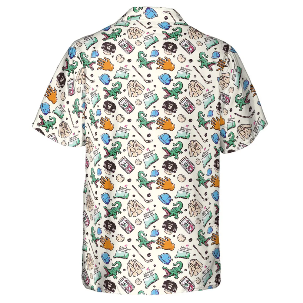 Happy Gilmore Pattern Hawaiian Shirt - 3