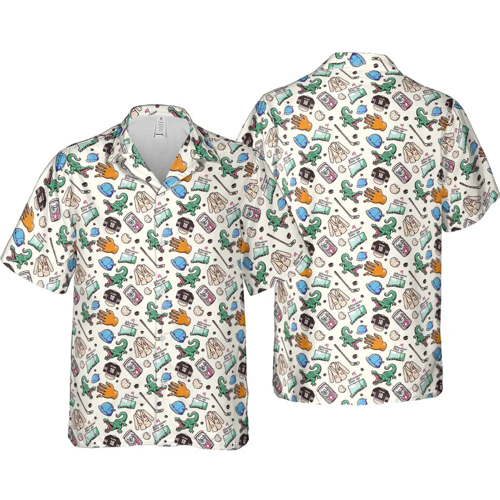 Happy Gilmore Pattern Hawaiian Shirt - 4
