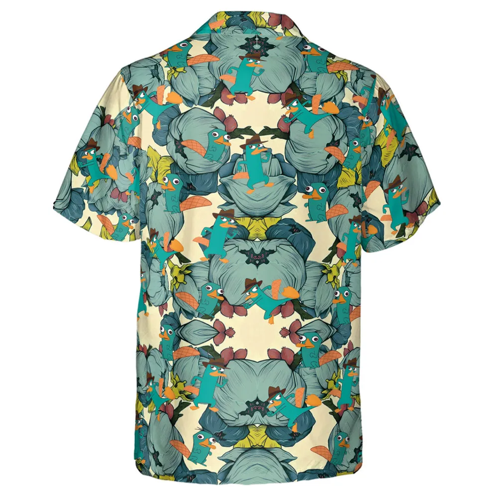 Perry The Platypus Phineas and Ferb Hawaiian Shirt - 3