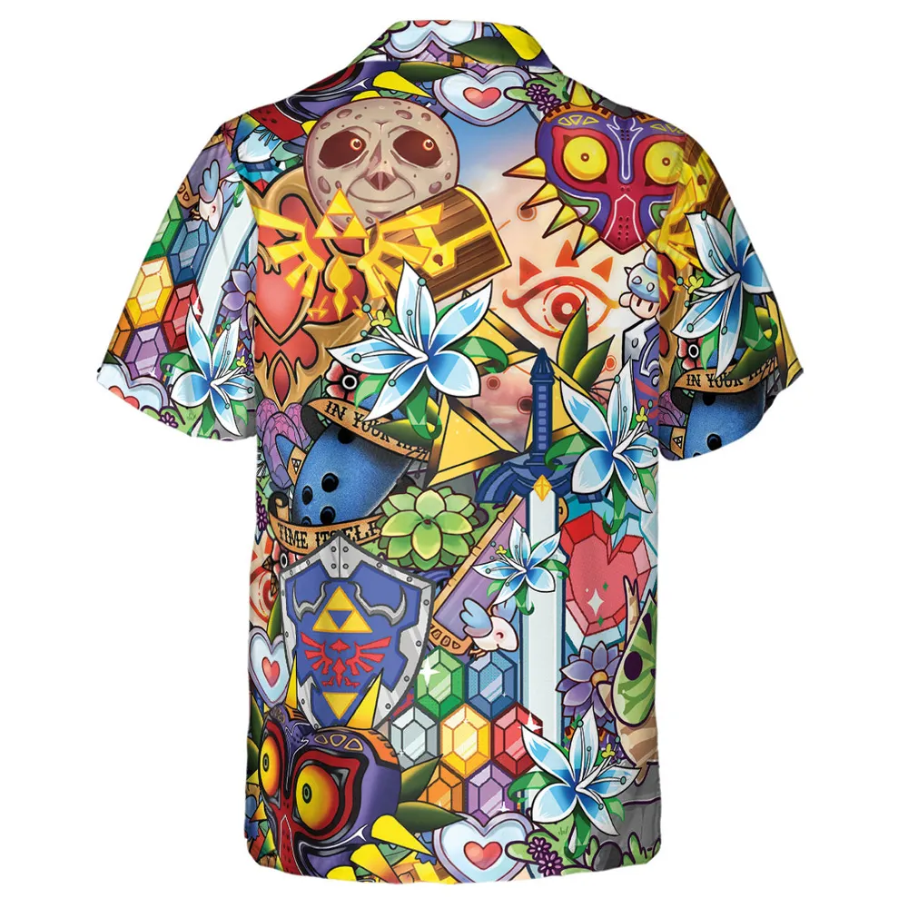 A Majora's Mask The Legend of Zelda Hawaiian Shirt - 3