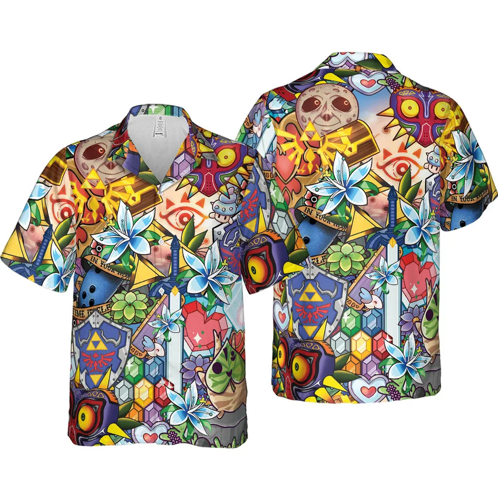 A Majora's Mask The Legend of Zelda Hawaiian Shirt - 4