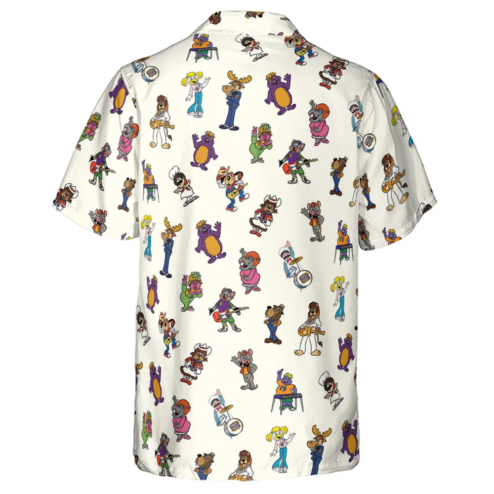 80s Pizza Time Theater Chuck E Cheese Hawaiian Shirt - 3