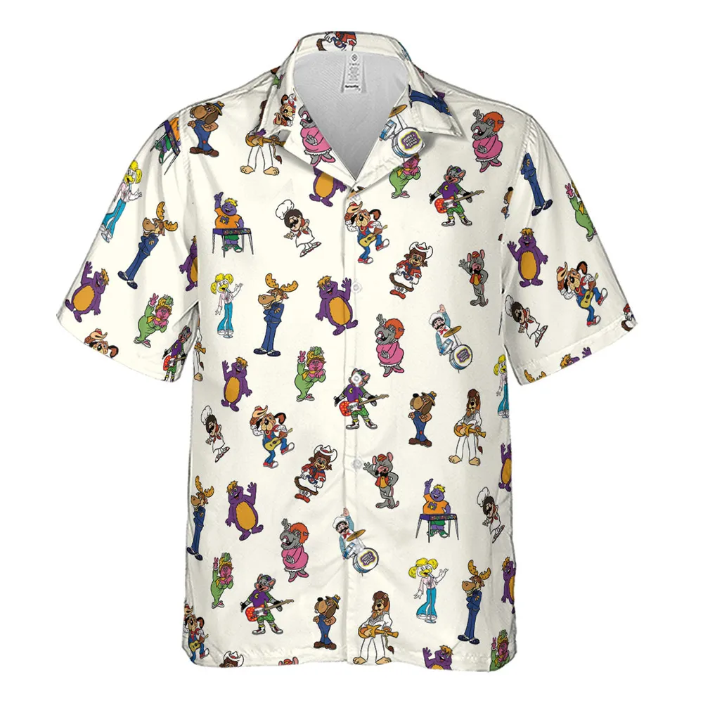 80s Pizza Time Theater Chuck E Cheese Hawaiian Shirt - 2