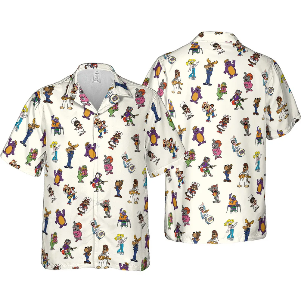 80s Pizza Time Theater Chuck E Cheese Hawaiian Shirt - 4