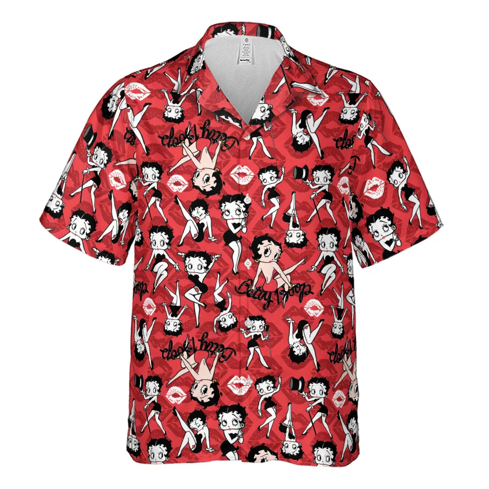 Betty Boop Singer Cartoon Sexy Hawaiian Shirt - 2