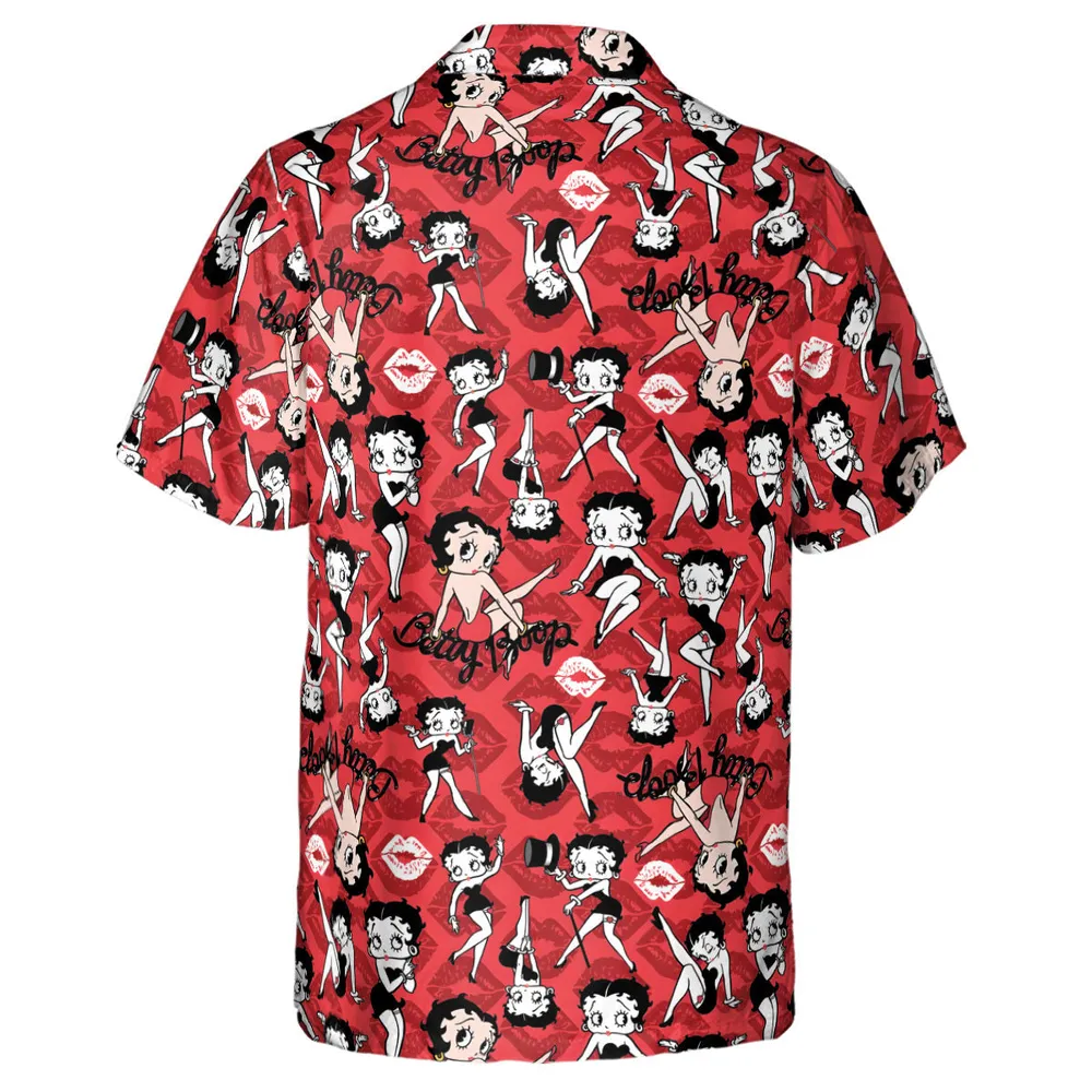 Betty Boop Singer Cartoon Sexy Hawaiian Shirt - 3