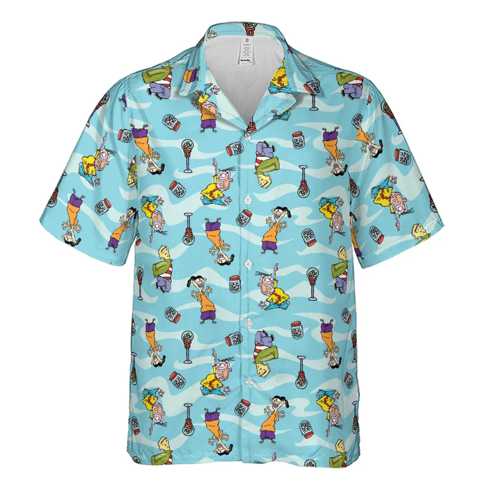 Quick Tips Regarding Ed, Edd, n Eddy Pattern Hawaiian Shirt - 2