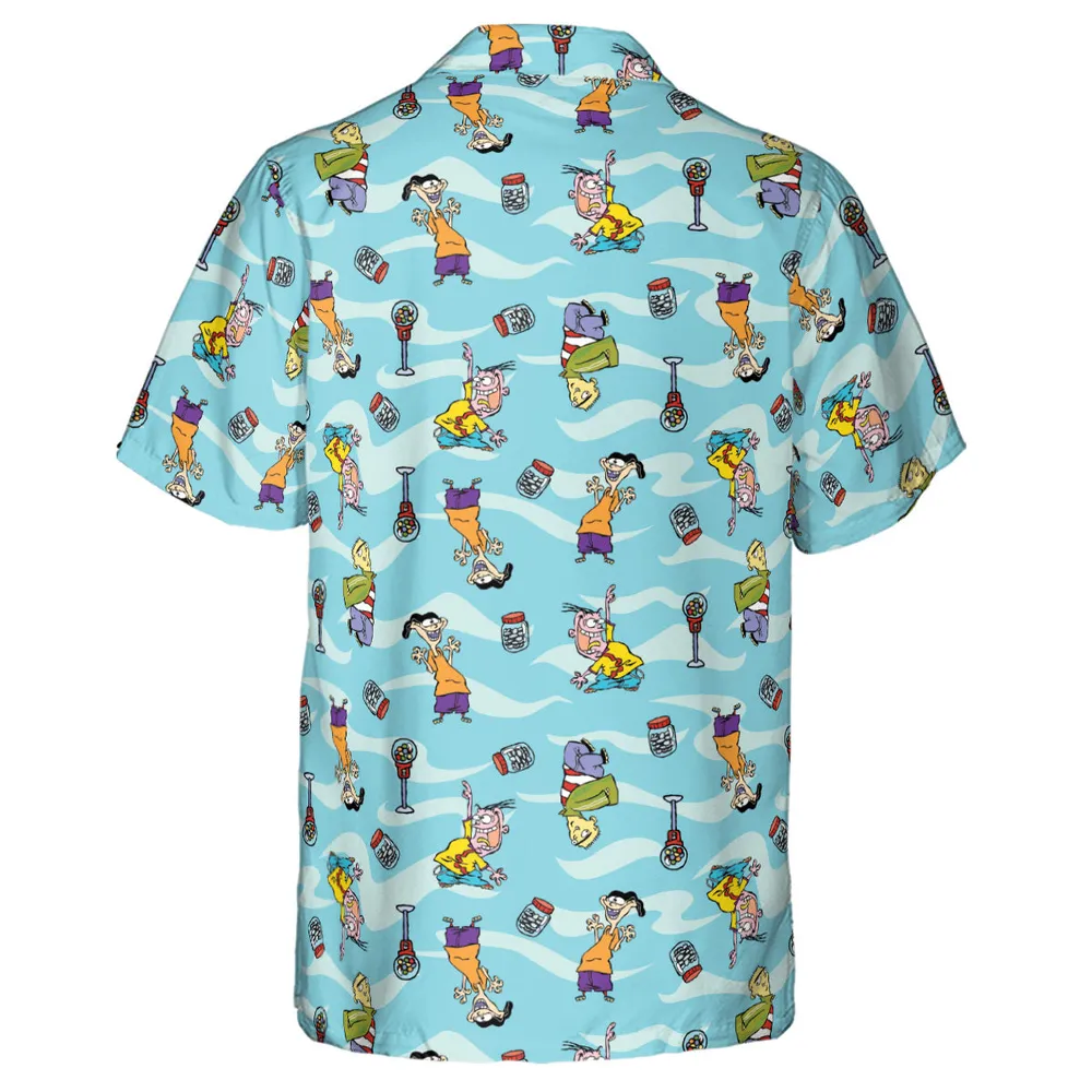 Quick Tips Regarding Ed, Edd, n Eddy Pattern Hawaiian Shirt - 3