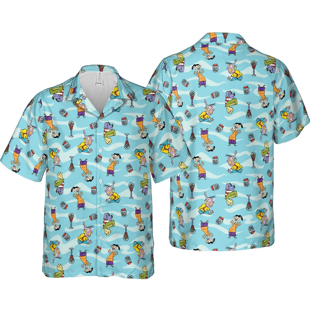 Quick Tips Regarding Ed, Edd, n Eddy Pattern Hawaiian Shirt - 4