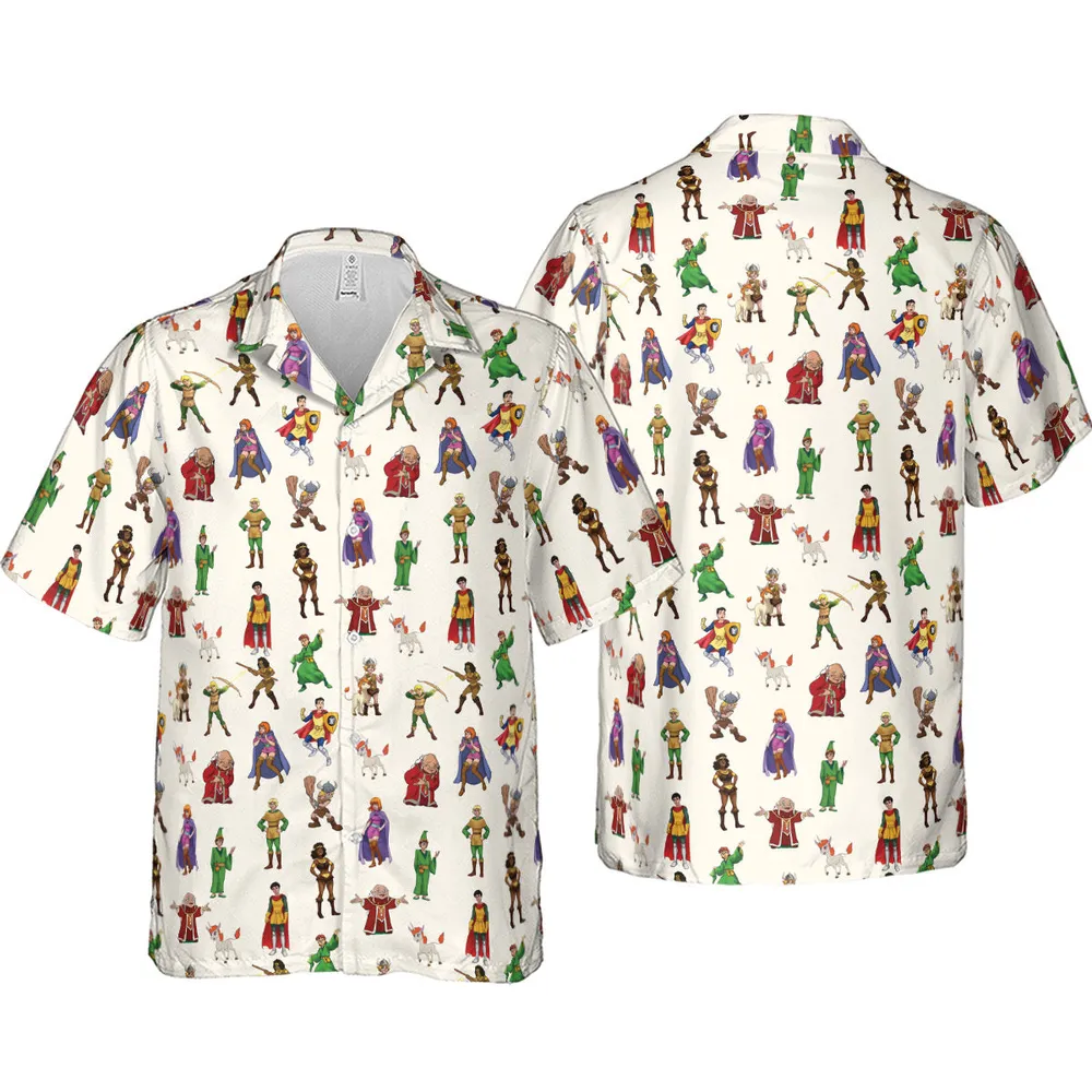 Sheila Uni Eric Diana Bobby Hank DnD Hawaiian Shirt - 4