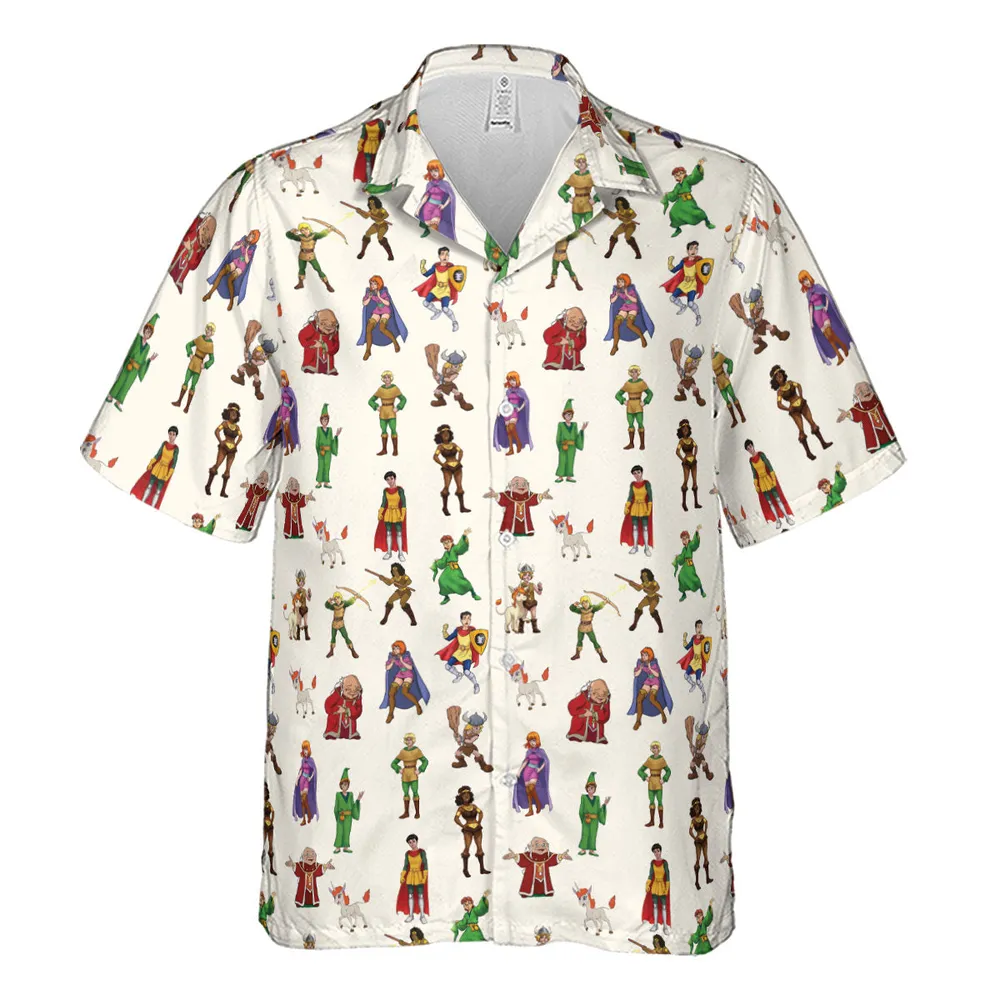 Sheila Uni Eric Diana Bobby Hank DnD Hawaiian Shirt - 2