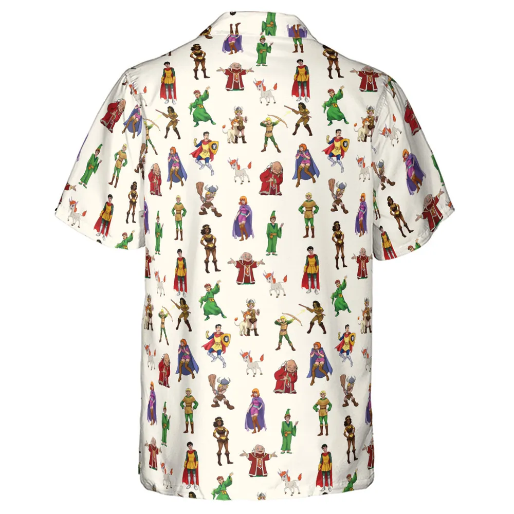Sheila Uni Eric Diana Bobby Hank DnD Hawaiian Shirt - 3