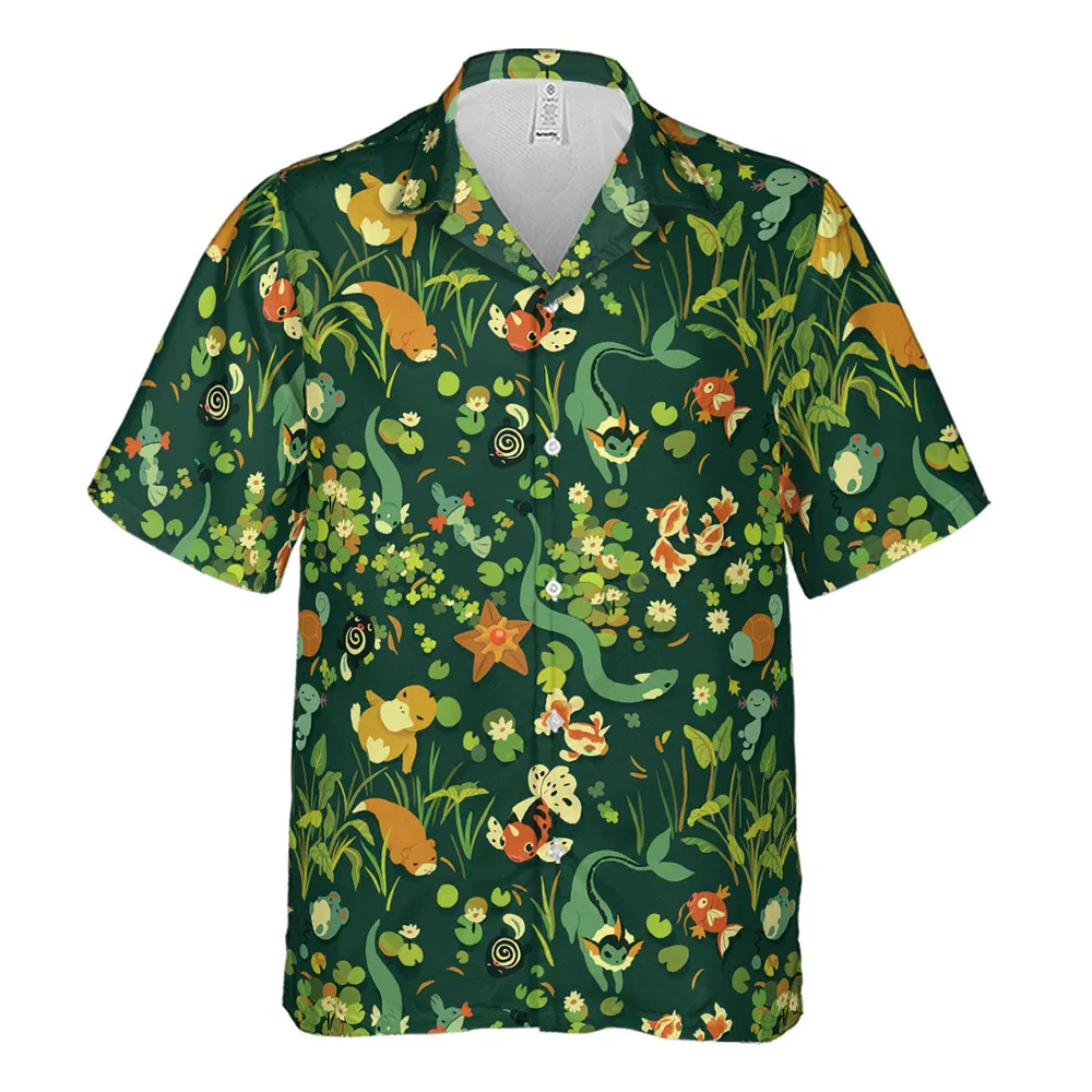 Under Water Type Pokemon Hawaiian Shirt - 2