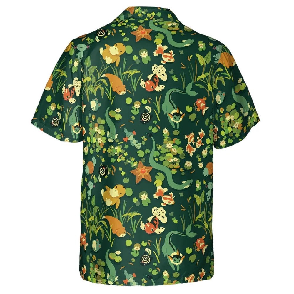 Under Water Type Pokemon Hawaiian Shirt - 4