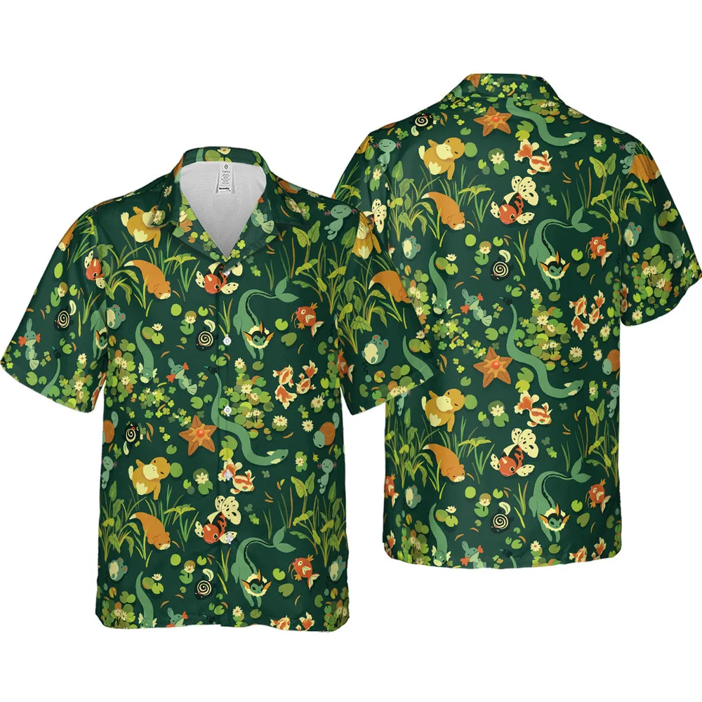 Under Water Type Pokemon Hawaiian Shirt - 3