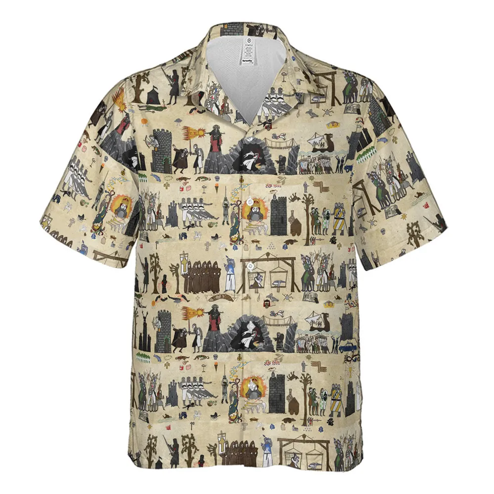 Bayeux Tapestry Monty Python Hawaiian Shirt - 2