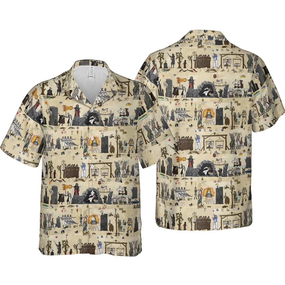 Bayeux Tapestry Monty Python Hawaiian Shirt - 4