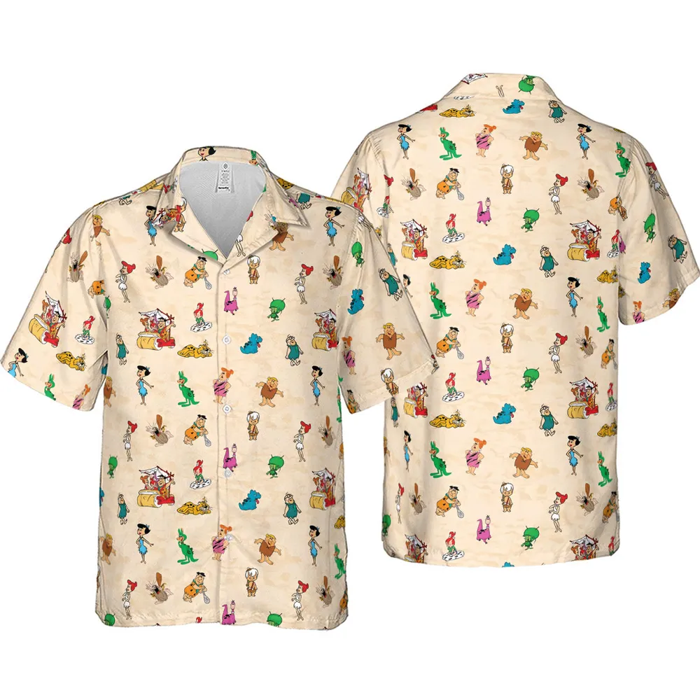 Bedrock The Flintstones Hawaiian Shirt - 4