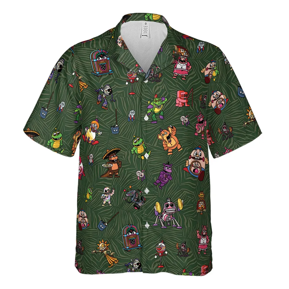 Five Nights at Freddy's Characters Hawaiian Shirt - 2
