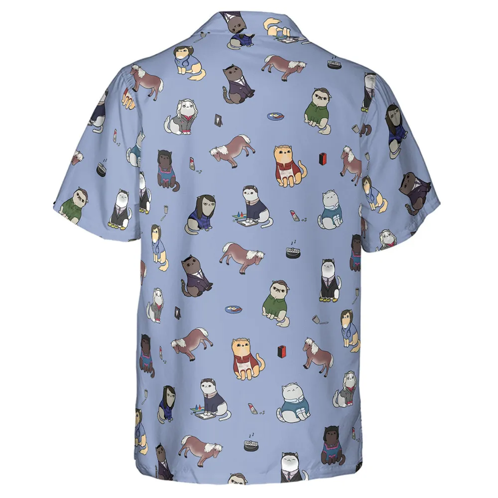Purrs and Recreation Parks and Recreation Hawaiian Shirt - 3