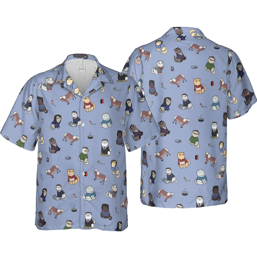 Purrs and Recreation Parks and Recreation Hawaiian Shirt - 4