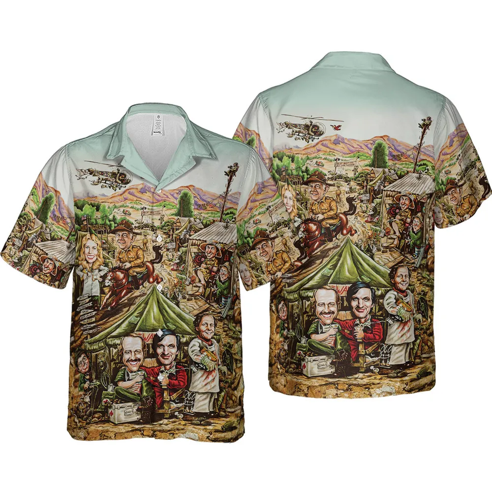 M*A*S*H Movie Art Hawaiian Shirt - 4