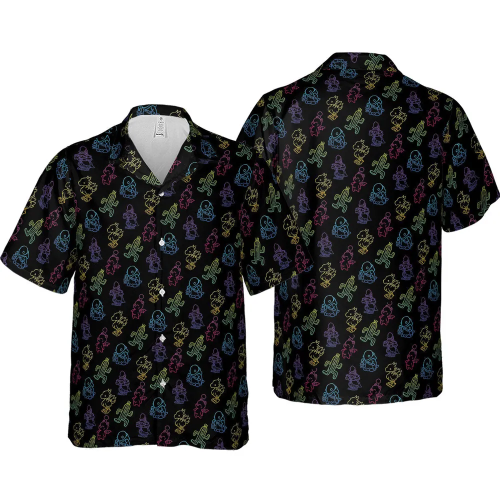 From Chocobos To Cactuars Final Fantasy Hawaiian Shirt - 4