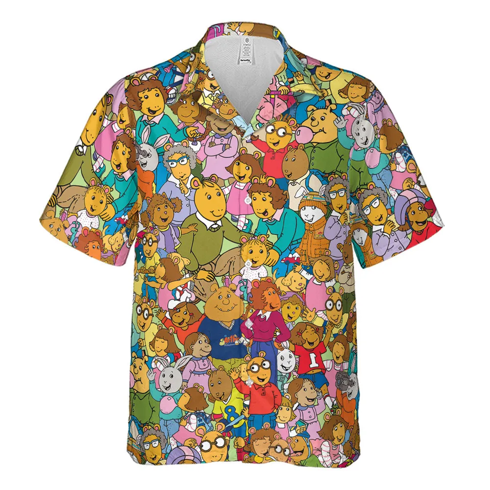 Cast Of Arthur Cartoon Hawaiian Shirt - 2