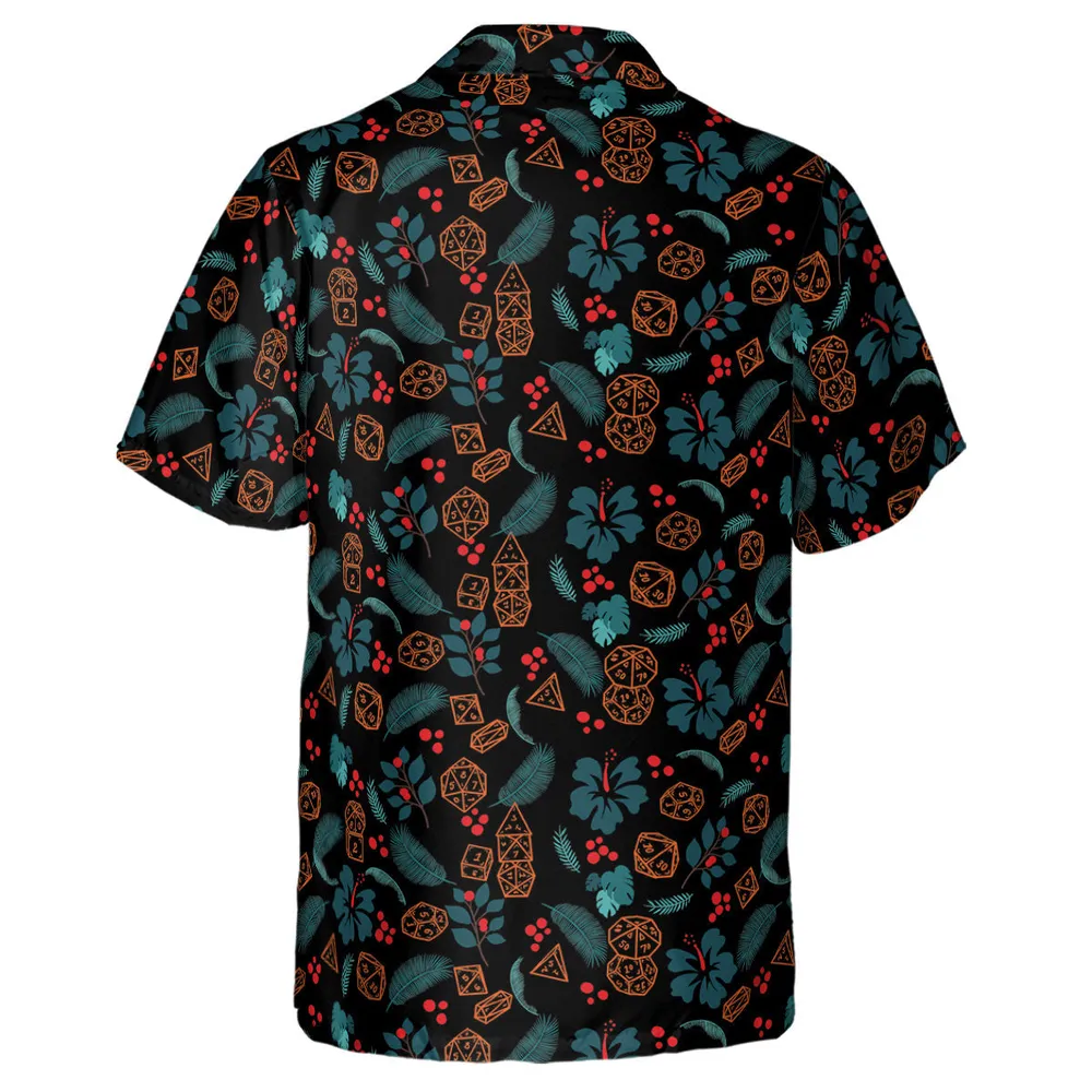 Floral Dice DnD Hawaiian Shirt - 3