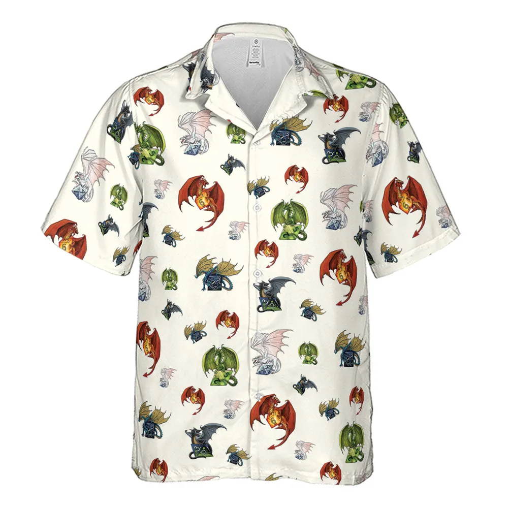 Dragon Dice DnD Hawaiian Shirt - 2