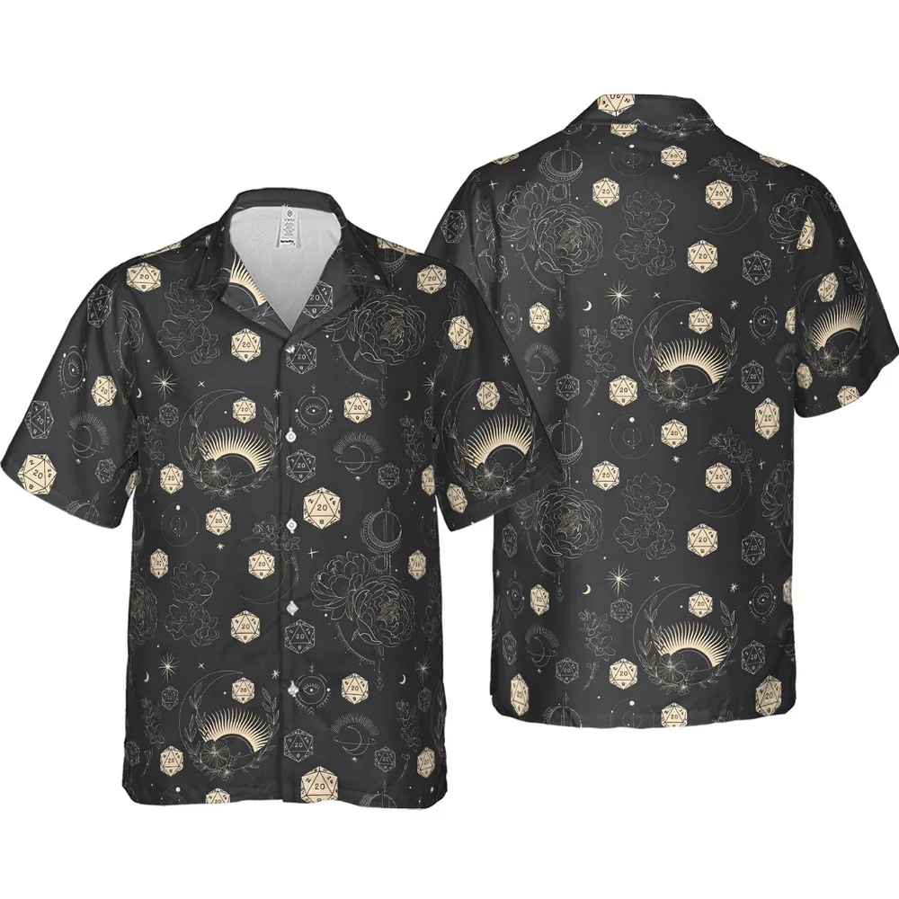 Explosion Dice DnD Hawaiian Shirt - 4