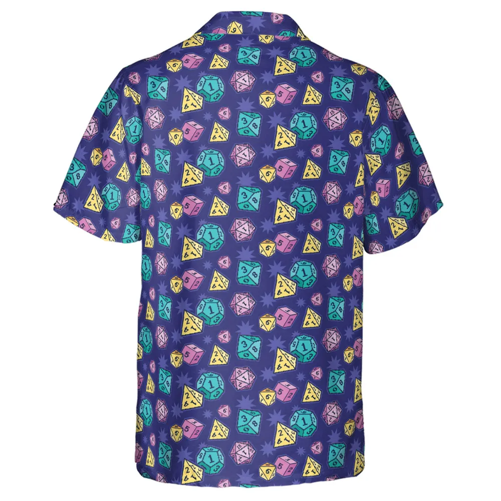 Pixel Dice DnD Hawaiian Shirt - 3