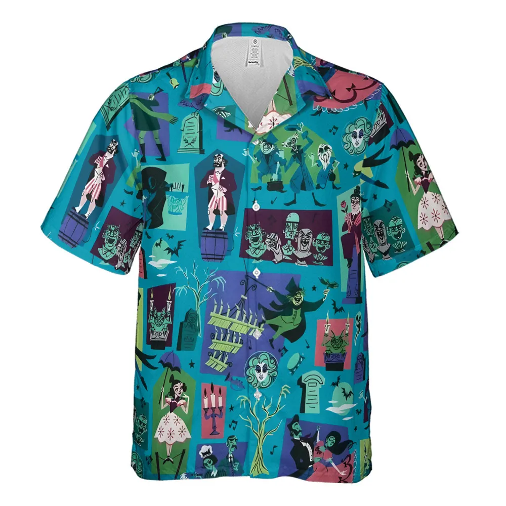 Haunted Chic Haunted Mansion Hawaiian Shirt - 2