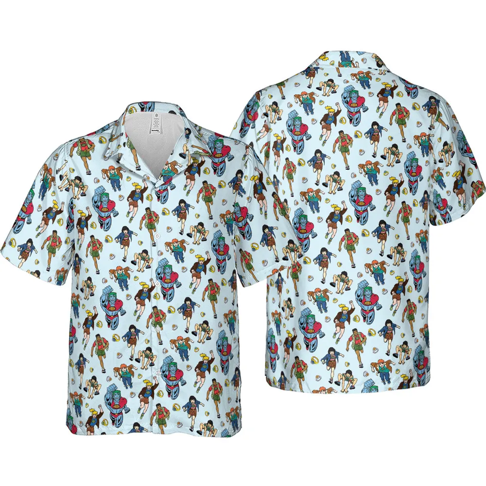 Save The Planet Captain Planet and the Planeteers Hawaiian Shirt - 4